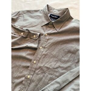 Polo Golf Ralph Lauren Lowell Sport L/S Button Up Shirt Mens L Gray 100% Cotton